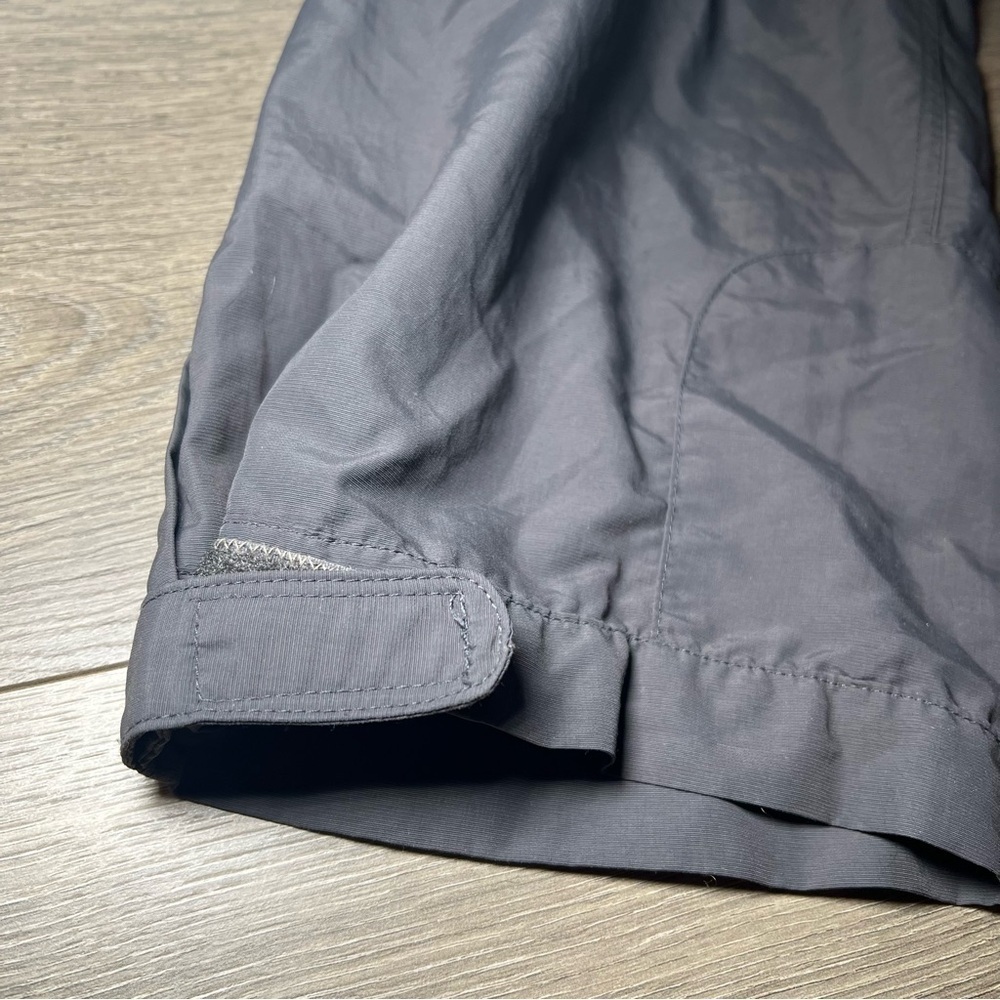 REI Gray Convertible Pants Shorts Womens Sz 14 Petite Elastic Waist Zip Fly - Picture 11 of 14